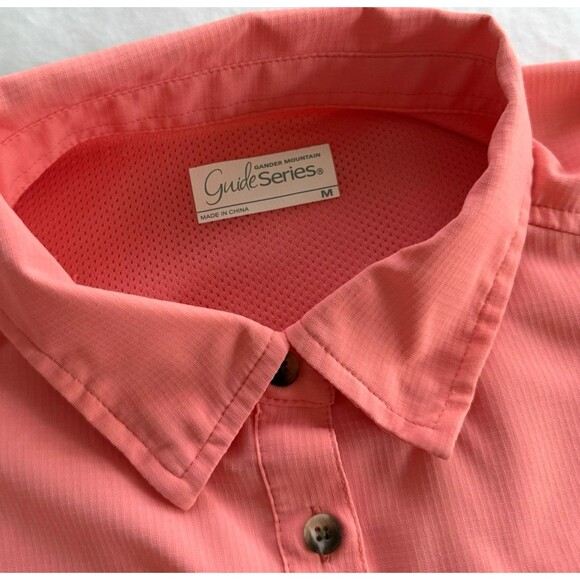 Women's Gander Mountain Guide Series Vented Button Up Outdoor Shirt Size M Peach - Picture 2 of 5